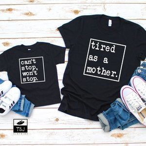 Maa And Baby Tshirt | Matching Family Tshirt